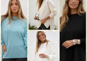 sweater oversize en punto