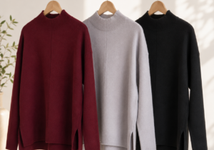 Sweater media polera en punto